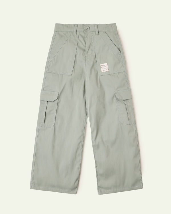 Olive Wide Leg Cargos