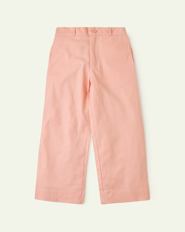 Peach Straight Fit Pants