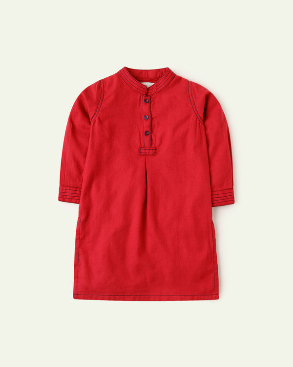 Red Flannel Tunic