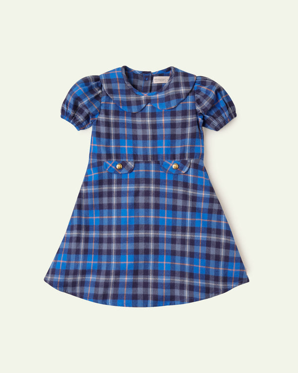 Blue Checkered Dress