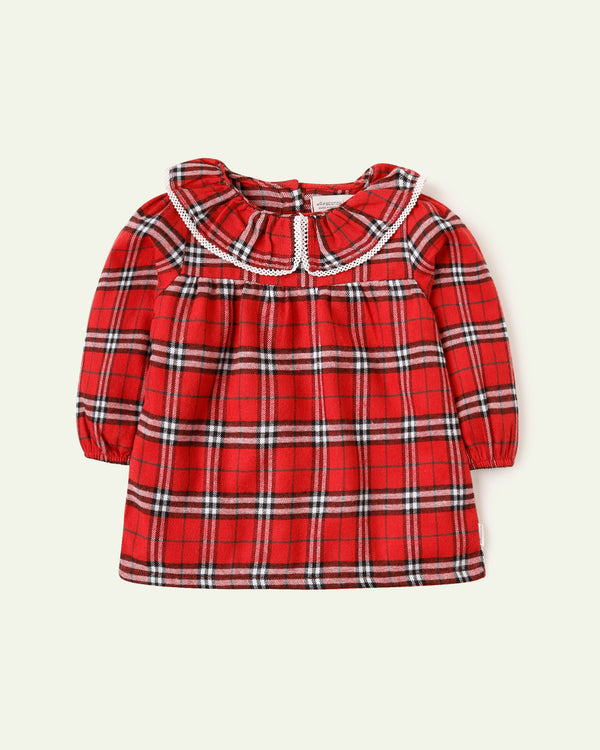 Checkered Red Top