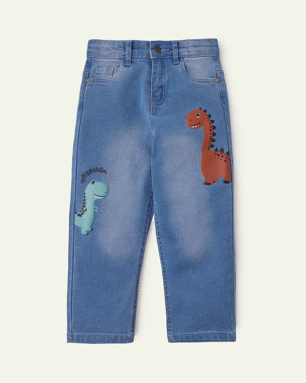 Regular Fit Dinosaur Jeans