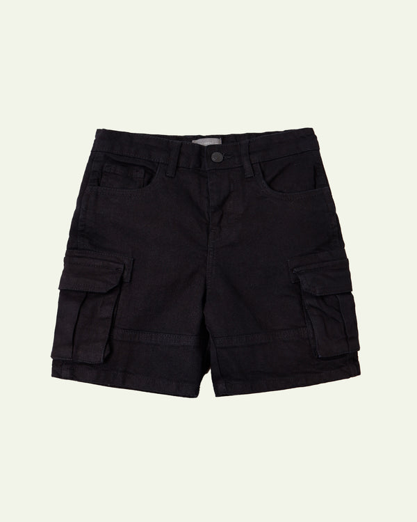 Black Cargo Shorts