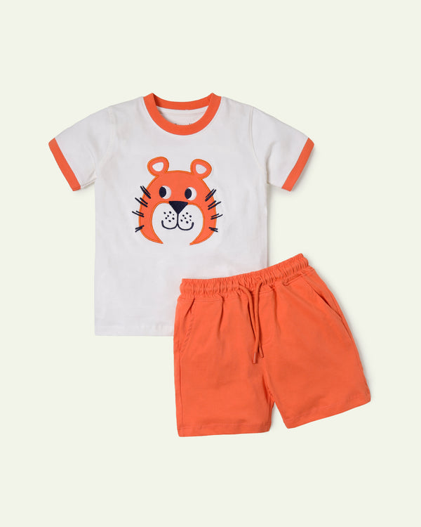 Embroidered Tiger Set