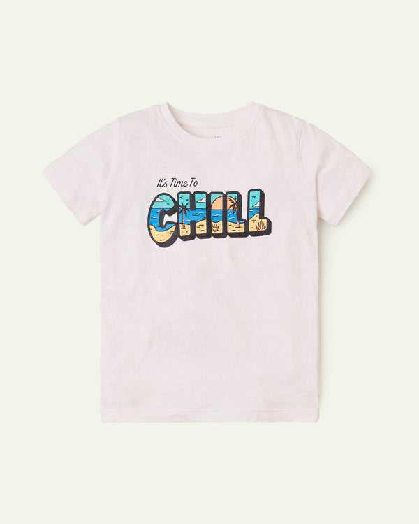 White Time To Chill T-Shirt