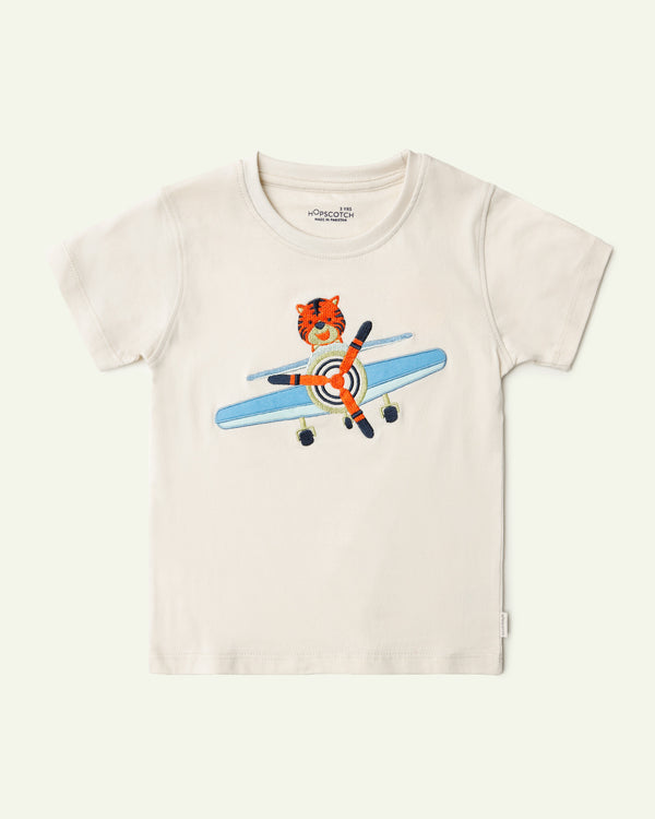 Embroidered Tiger T-Shirt