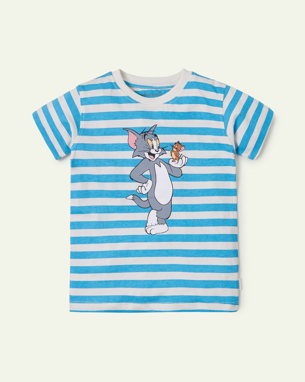 Striped Tom & Jerry T-Shirt