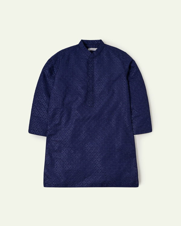 Blue Chikankari Kurta