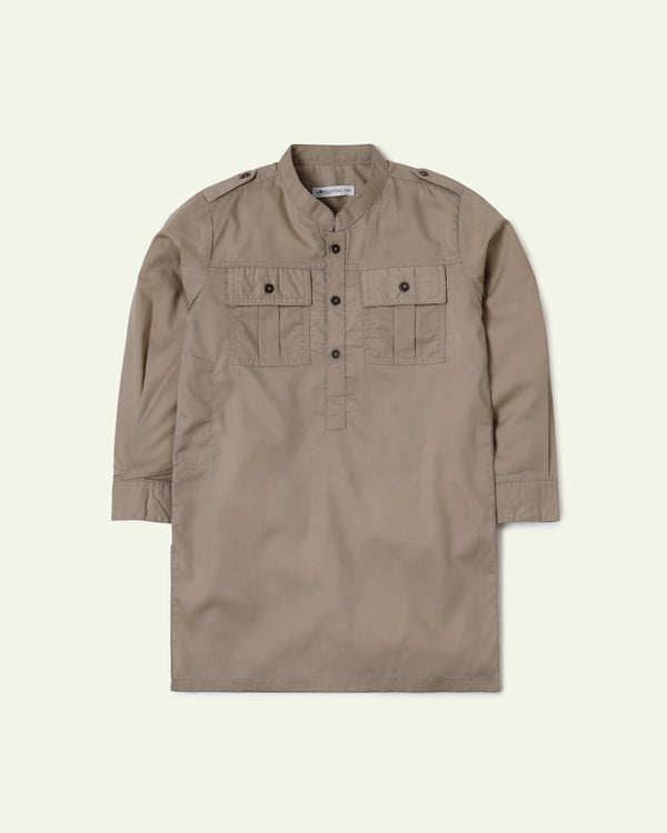 Khaki Kurta