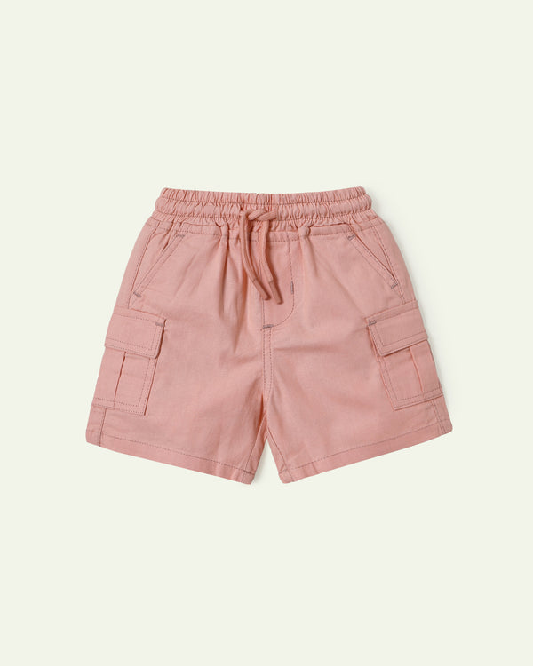 Peach Cargo Shorts