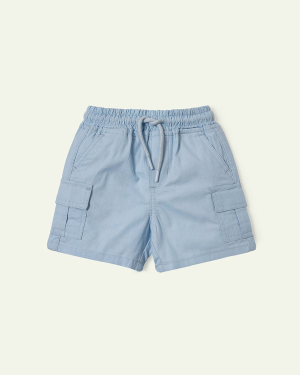 Ice Blue Cargo Shorts