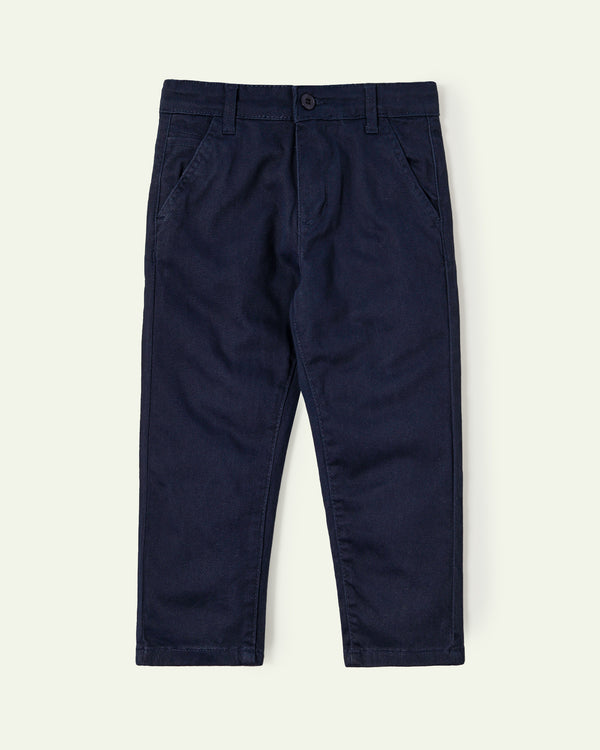 Navy Regular Fit Chinos