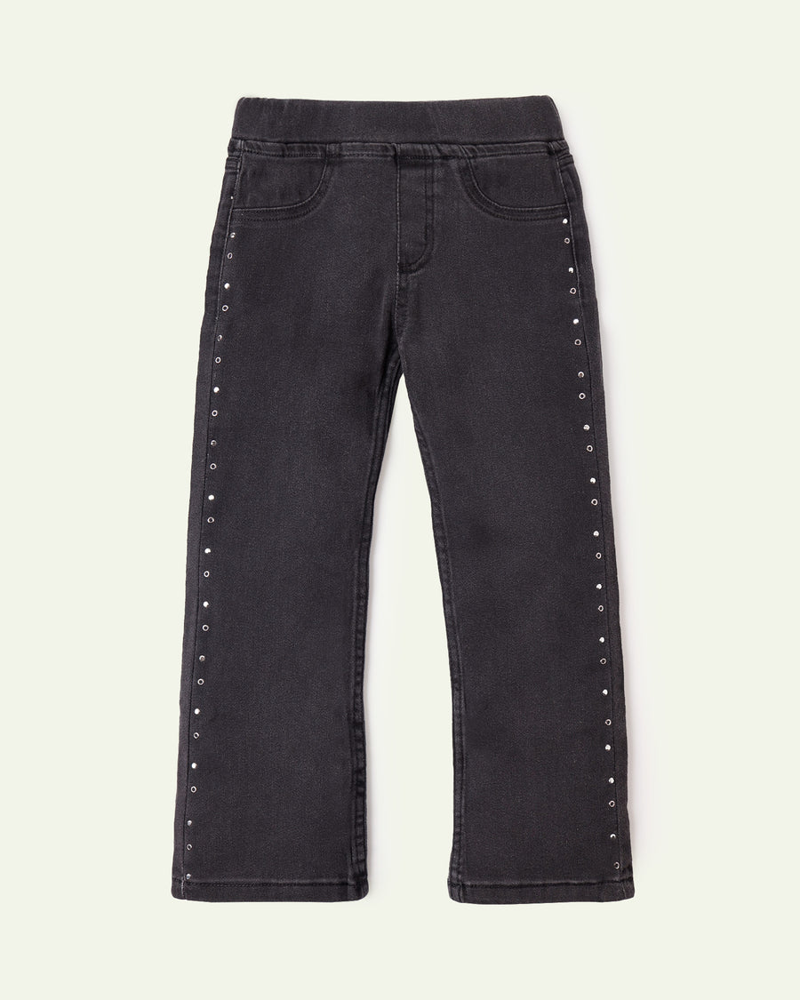 Embellished Flared Jeggings