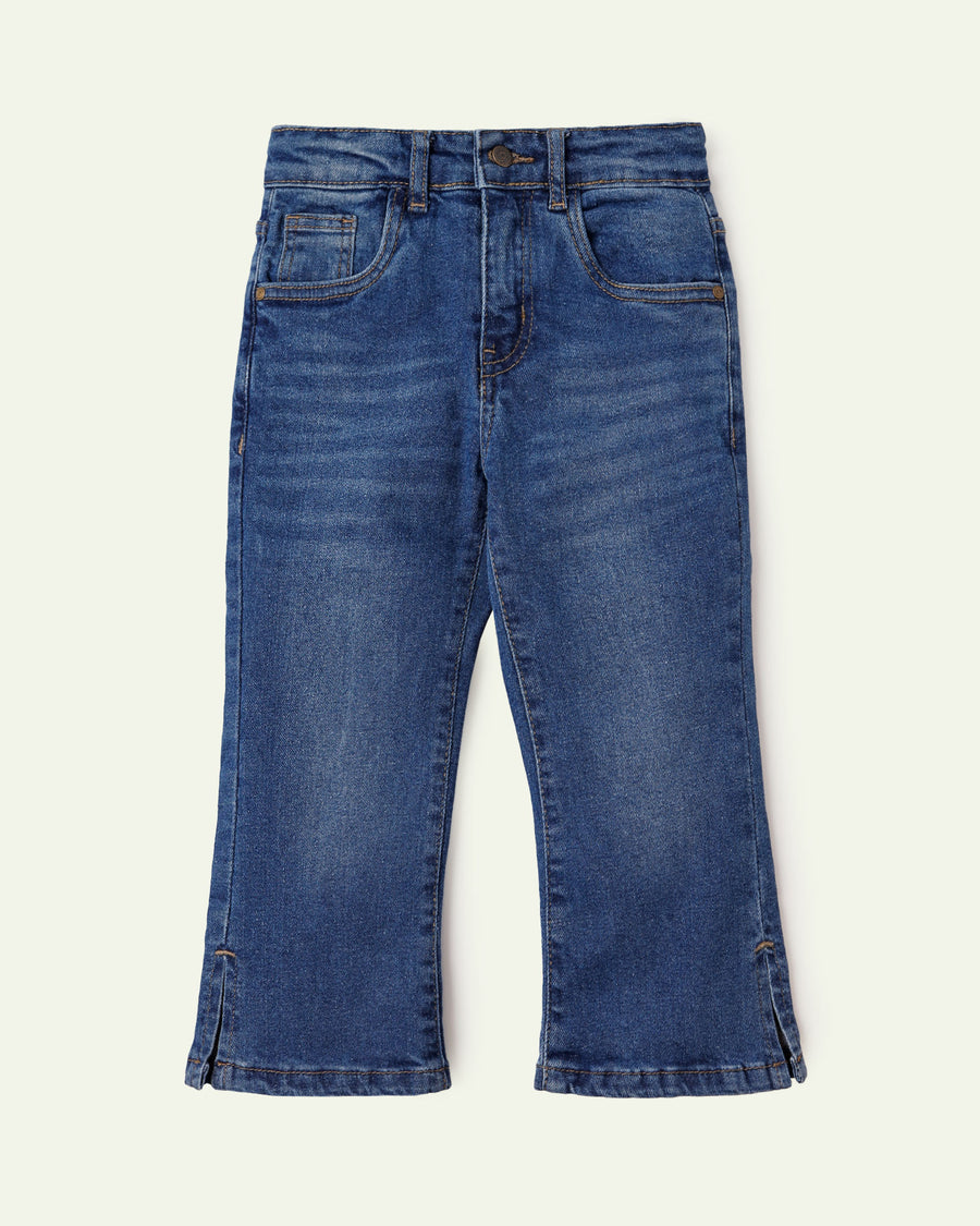 Flared Mid Rise Jeans
