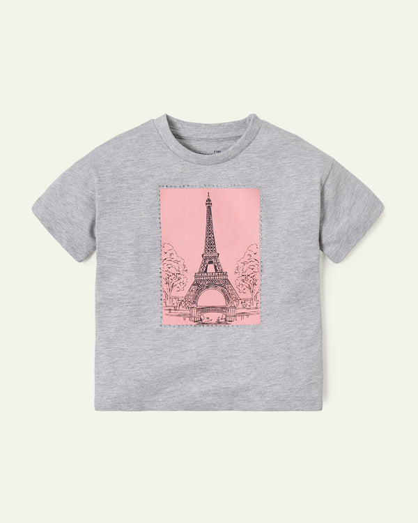 Oversized Eiffel Tower T-Shirt