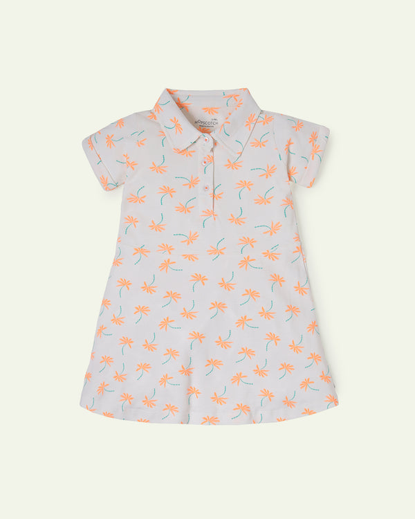 Palm Trees Polo Dress