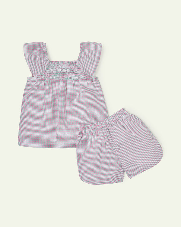 Checkered Seersucker Co-ord