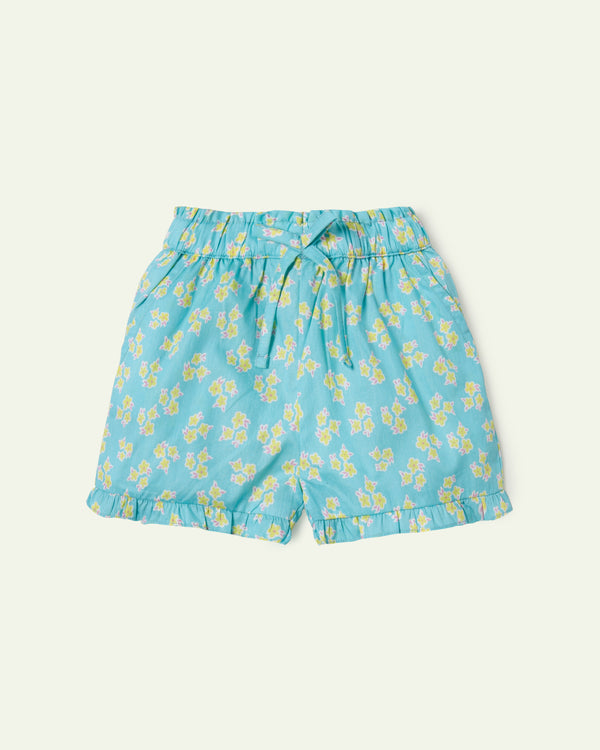 Floral Paperbag Shorts