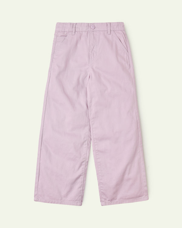 Lilac Wide Leg Trousers