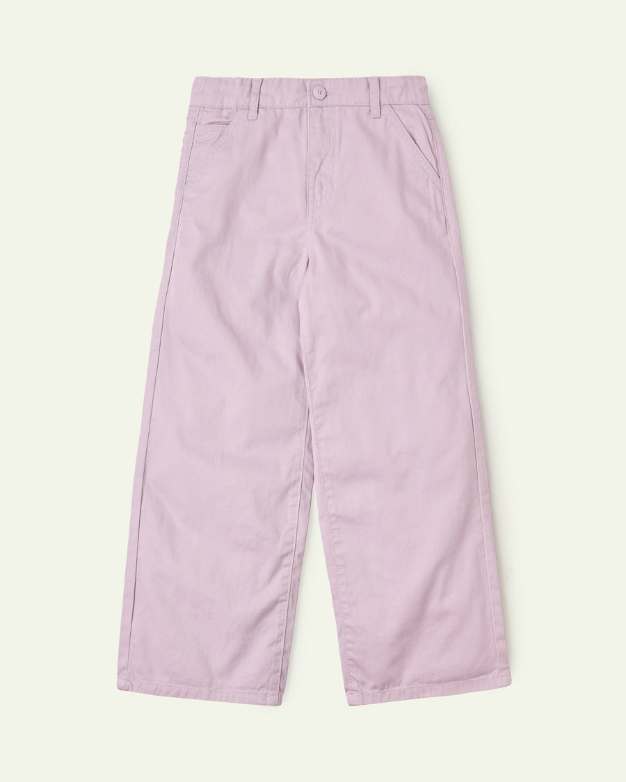 Lilac Wide Leg Trousers