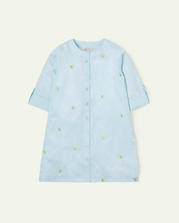 Lemon Embroidered Tunic