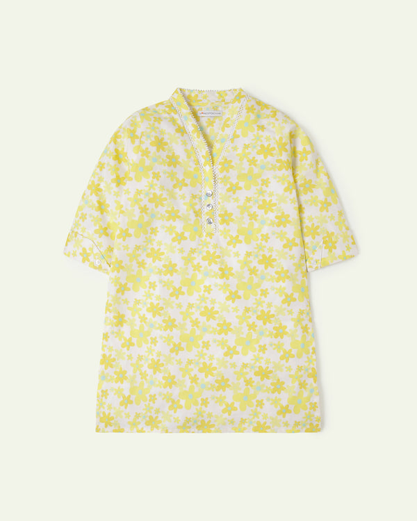 Floral Yellow Tunic
