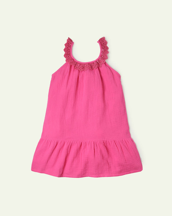 Pink Low Waist Dress