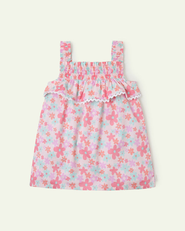 Floral Ruffle Top