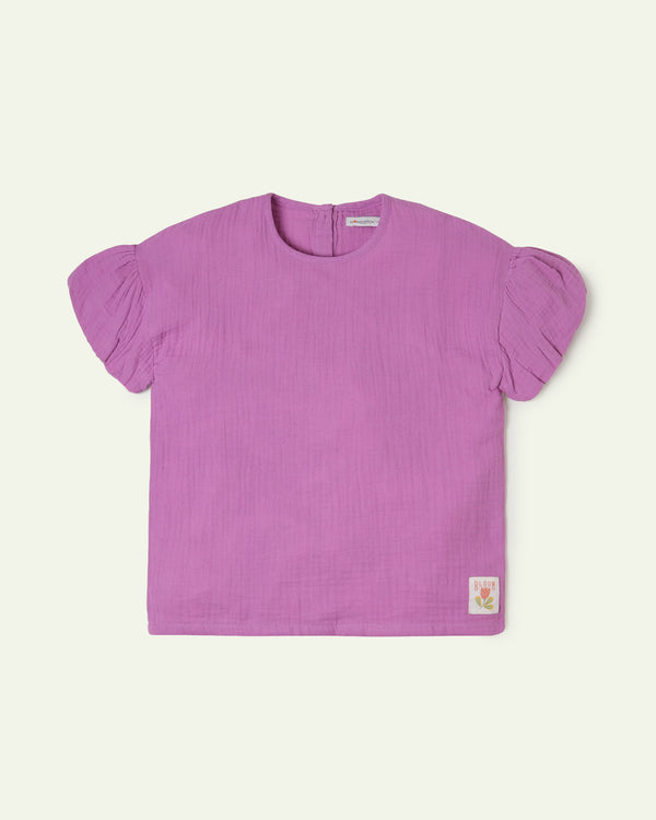 Meadow Mauve Seersucker Top