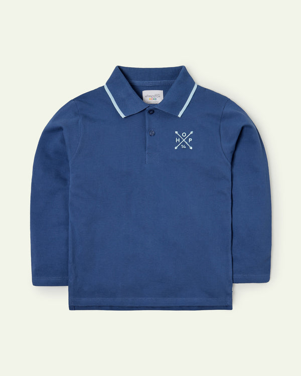 Solid Blue Polo