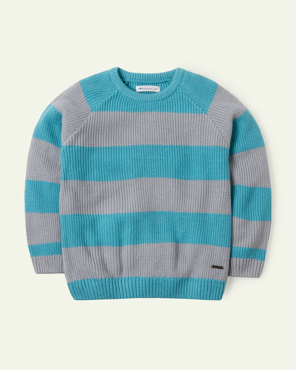 Blue & Grey Raglan Sweater