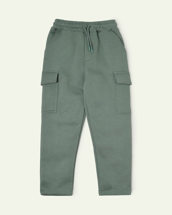 Olive Cargo Sweatpants