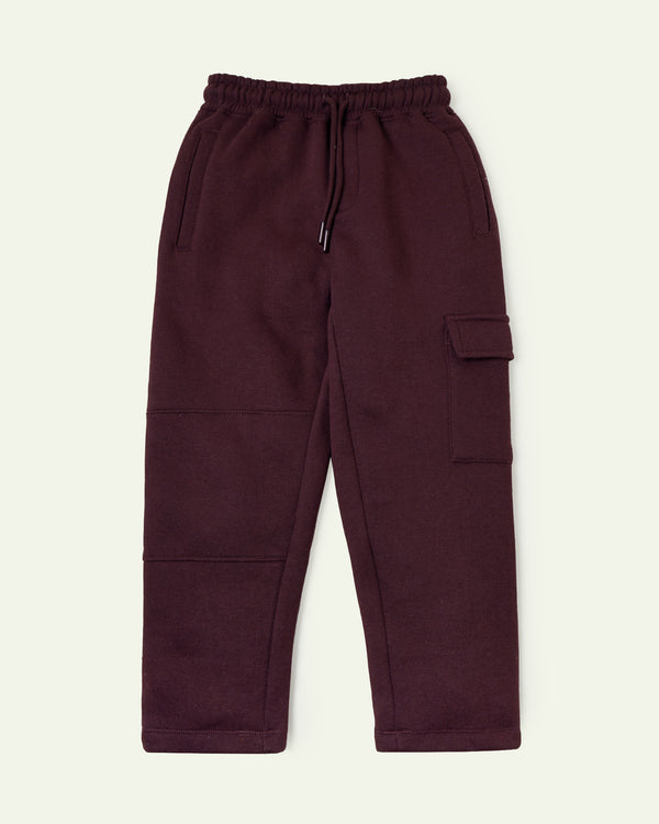 Maroon Cargo Sweatpants