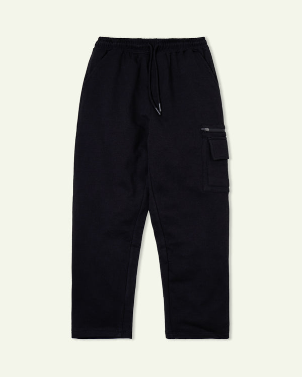 Black Cargo Sweatpants