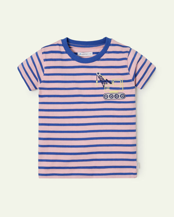 Embroidered Crane T-Shirt
