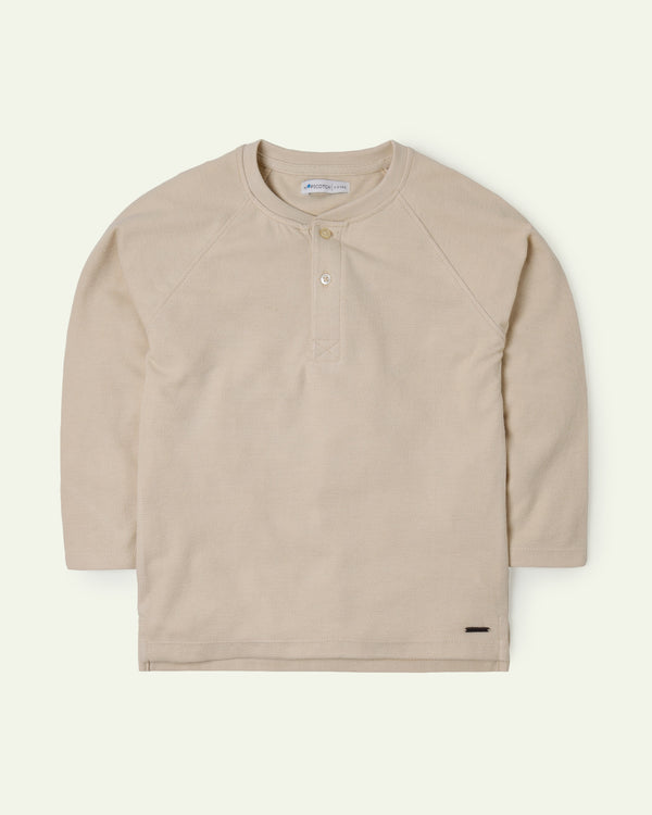 Double Knit Henley T-Shirt