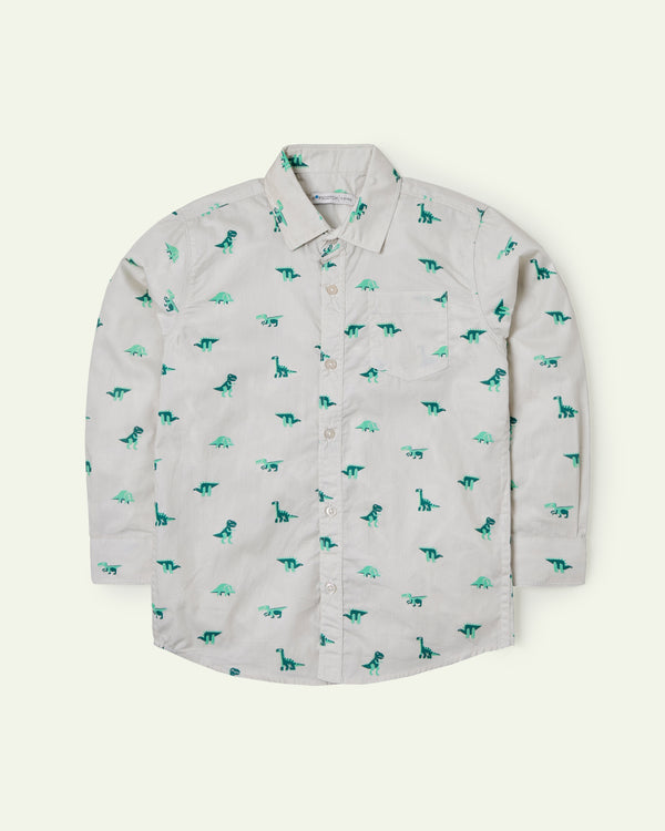 Khaki Dinosaur Shirt