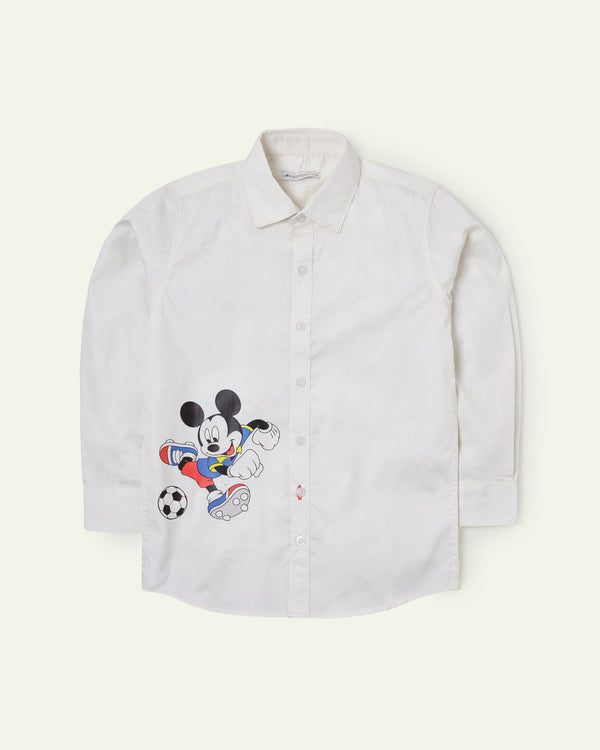The White Mickey Mouse Shirt