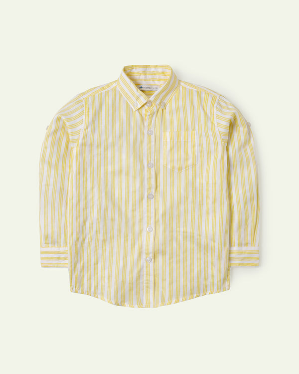Striped Button-Down Shirt