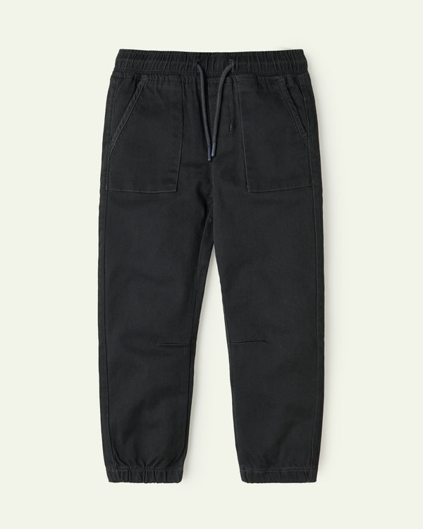 Black Pull Up Trousers