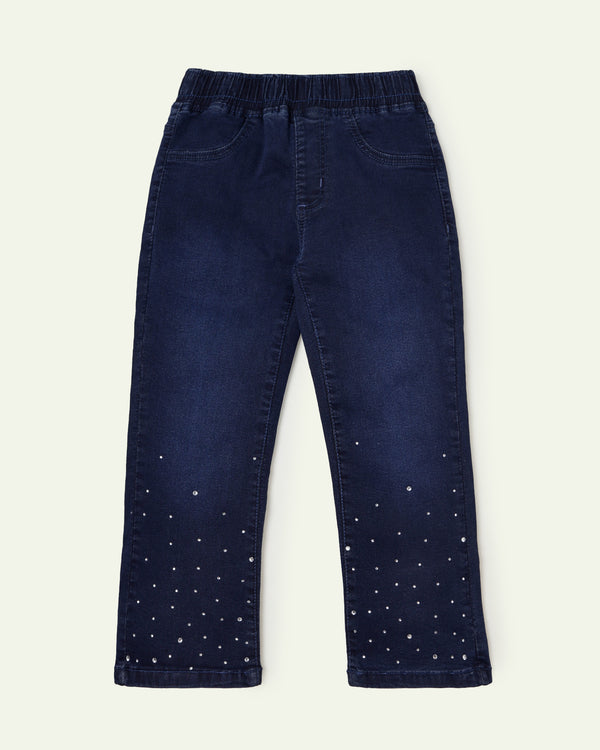 Embellished Flared Jeggings