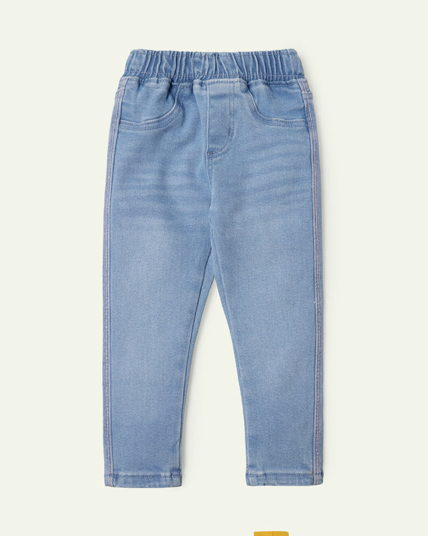 Light Wash Mid Rise Jeggings