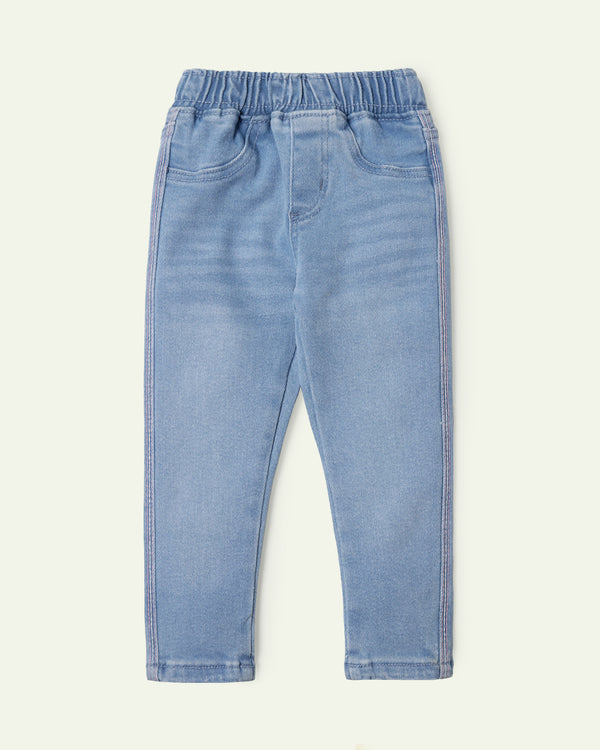 Light Wash Mid Rise Jeggings