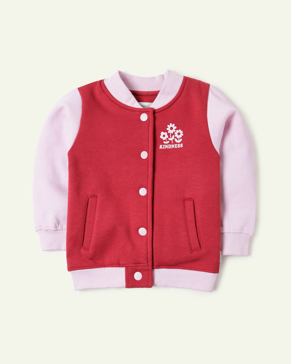 Pink & Red Varsity Jacket