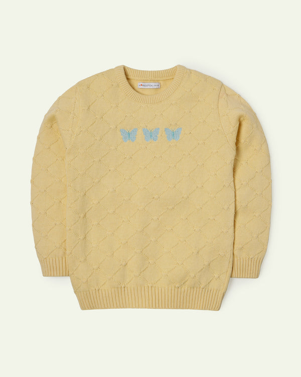 Yellow Butterflies Sweater