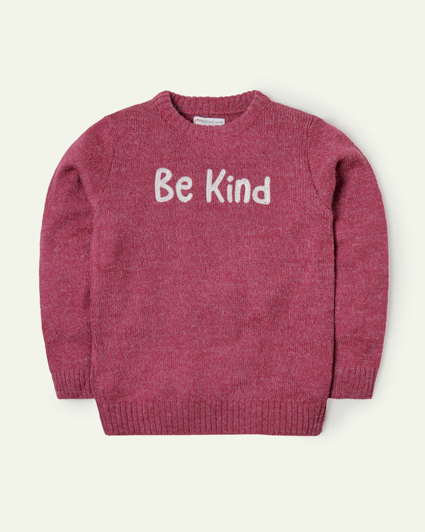 Be Kind embroidered Sweater