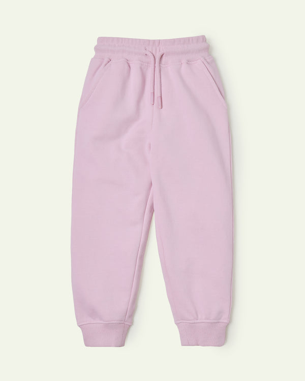 Pink Pull up Sweat Pants