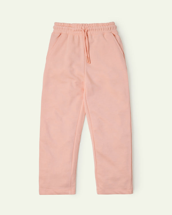 Orange Straight Fit Sweatpants