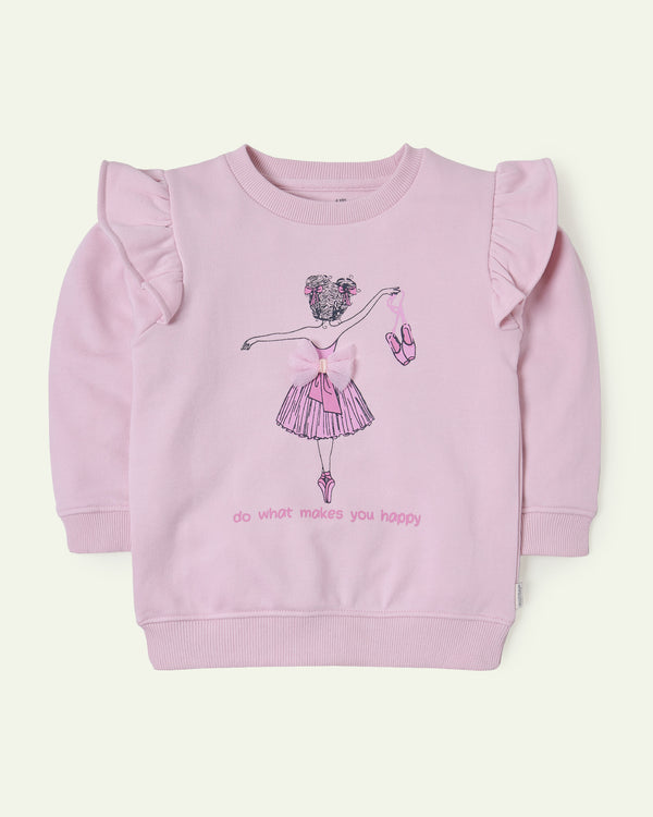 Pink Ballerina Sweatshirt