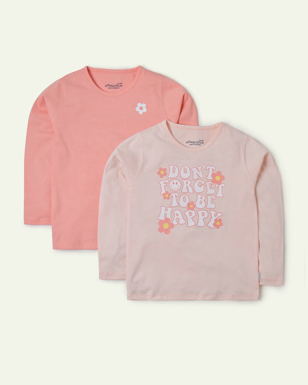 Floral Peach T-Shirt Set